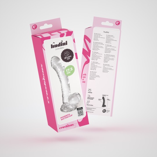 PACK OF 32 CRUSHIOUS HUDINI JELLY ANAL DILDO CLEAR