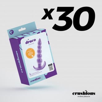 CONFEZIONE DA 30 DRACO PLUG ANALE CRUSHIOUS