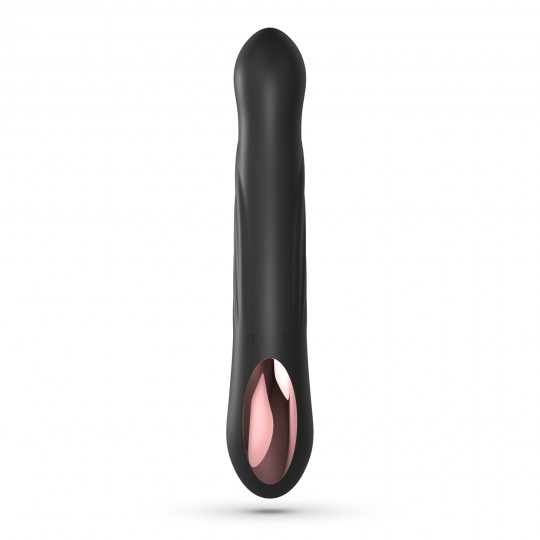 LAPIN VIBRADOR RECARREGÁVEL RABBIT COM IMPULSO PRETO CRUSHIOUS