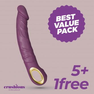 5 + 1 GRATUIT MAGNUS VIBRATEUR REALISTE VIOLET CRUSHIOUS