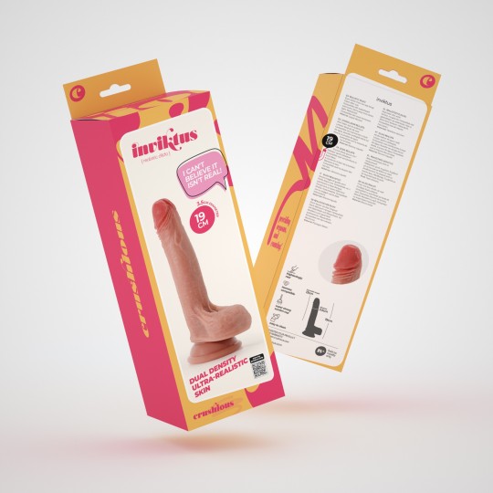 CONFEZIONE DA 16 DILDO INVITIKTUS 7 IN SILICONE LIQUIDO CRUSHIOUS COLOR CARNE
