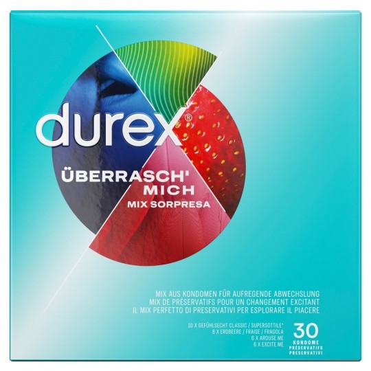 ПРЕЗЕРВАТИВЫ DUREX PACK ÜBERRASCH´ MICH С 30 ШТ.
