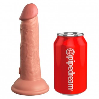 6" DUAL DENSITY SILICONE COCK