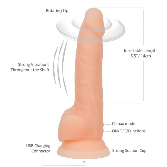 8" ROTATING &amp; VIBRATING DONG