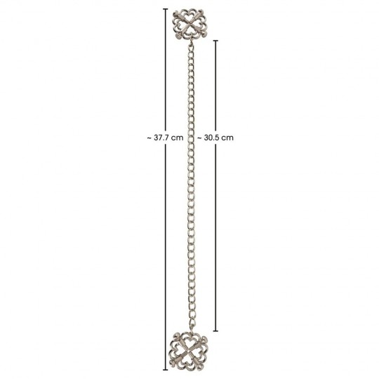 NIPPLE JEWELLERY WITH METAL CHAIN