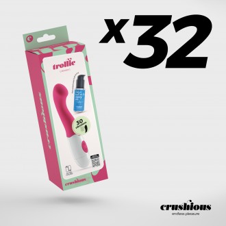 PACK DE 32 VIBROMASSEUR TROLLIE AVEC LUBRIFIANT À BASE D’EAU CRUSHIOUS