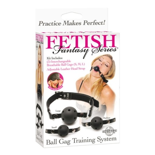 MORDAZA DE ENTRENAMIENTO BALL GAG TRAINING SYSTEM FETISH FANTASY SERIES