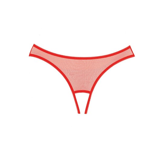 ALLURE EXPOSÉ CROTCHLESS PANTY RED