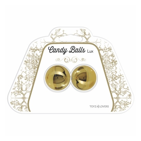 BOLAS VAGINAIS CANDY BALLS LUX DOURADAS
