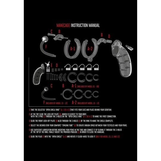 МОДЕЛЬ 11 КЛЕТКА ДЛЯ ЦЕЛОМУДРИЯ С ПРОБКОЙ - 4,5 / 11,5 СМ