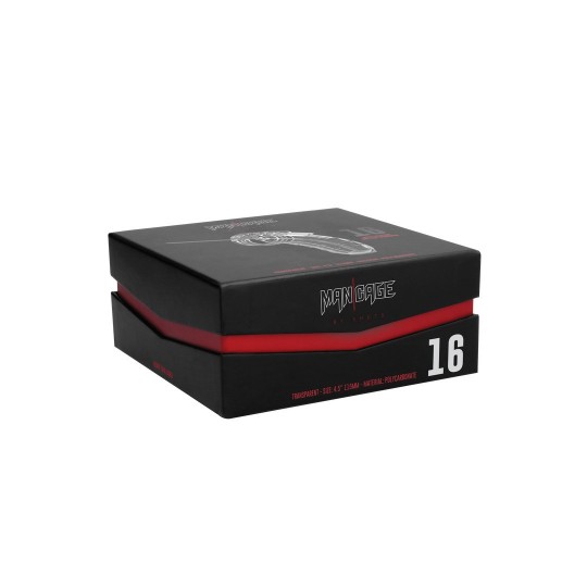 МОДЕЛЬ 16 КЛЕТКА ДЛЯ ЧЛЕНА ЦЕЛОМУДРИЯ С УРЕТРАЛЬНЫМ ЗОНДИРОВАНИЕМ - 4,5 / 11,5 СМ