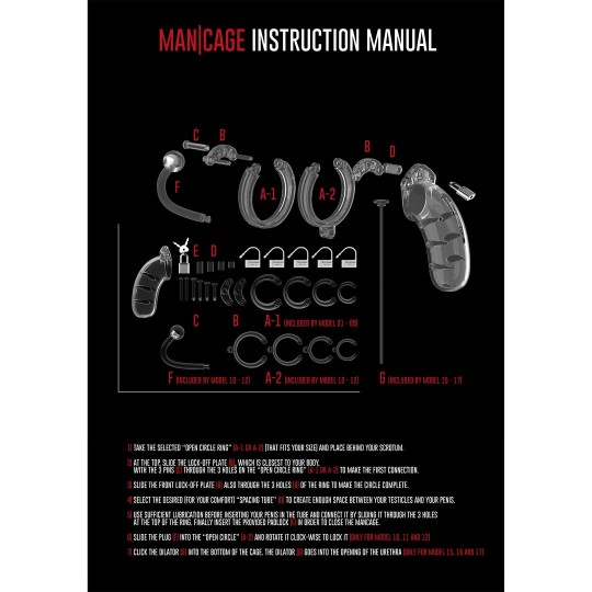 МОДЕЛЬ 16 КЛЕТКА ДЛЯ ЧЛЕНА ЦЕЛОМУДРИЯ С УРЕТРАЛЬНЫМ ЗОНДИРОВАНИЕМ - 4,5 / 11,5 СМ