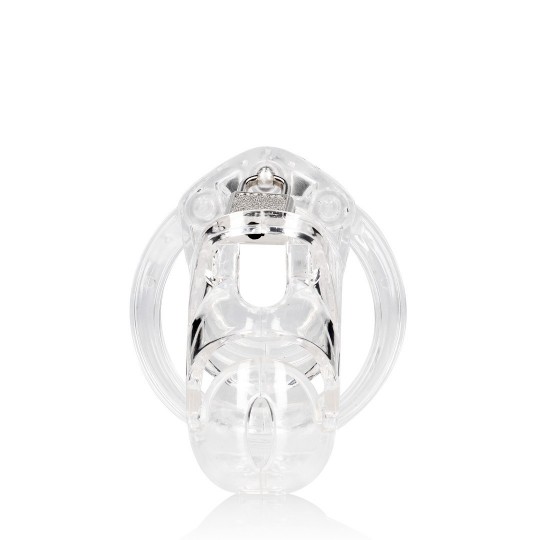 MODEL 25 - CHASTITY CAGE - 3.5'' / 9 CM - TRANSPARENT