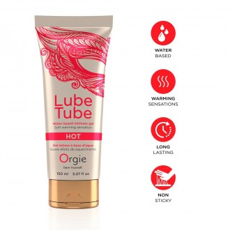 WASSERBASIERTER GLEITMITTEL MIT WÄRMEEFFEKT LUBE TUBE 150ML ORGIE