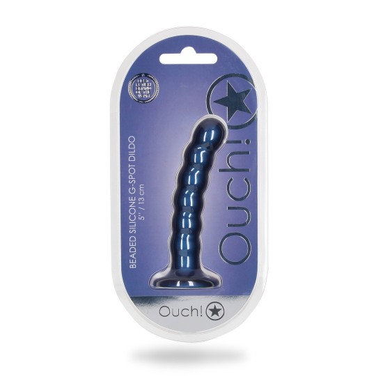 BEADED SILICONE G-SPOT DILDO - 5\'\' / 13 CM