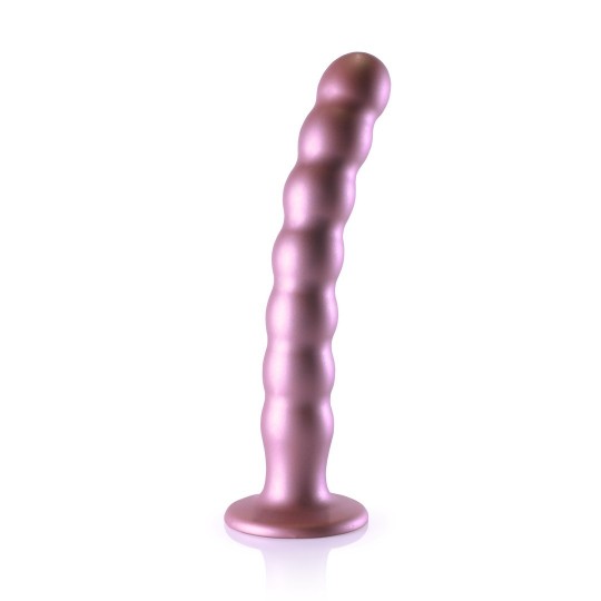BEADED SILICONE G-SPOT DILDO - 8' / 20,5 CM